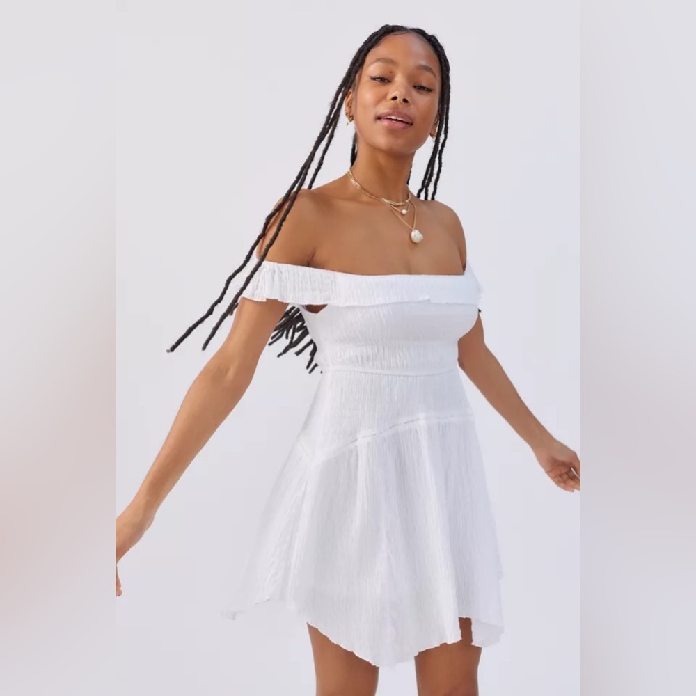 Urban Outfitters Aubrey Off the Shoulder Mini Dress